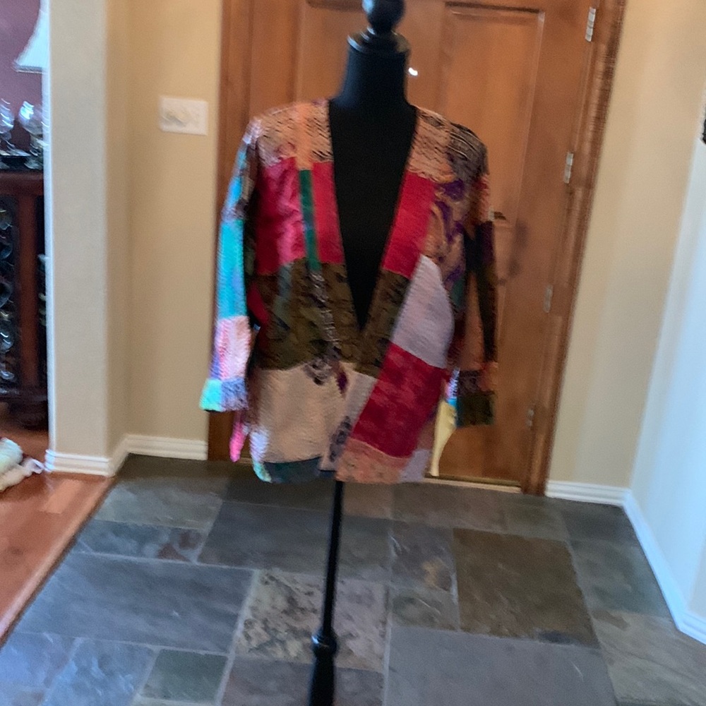 Aratta multi colored Quilted Jacket. Adorable over a tank with jeans. Size S.